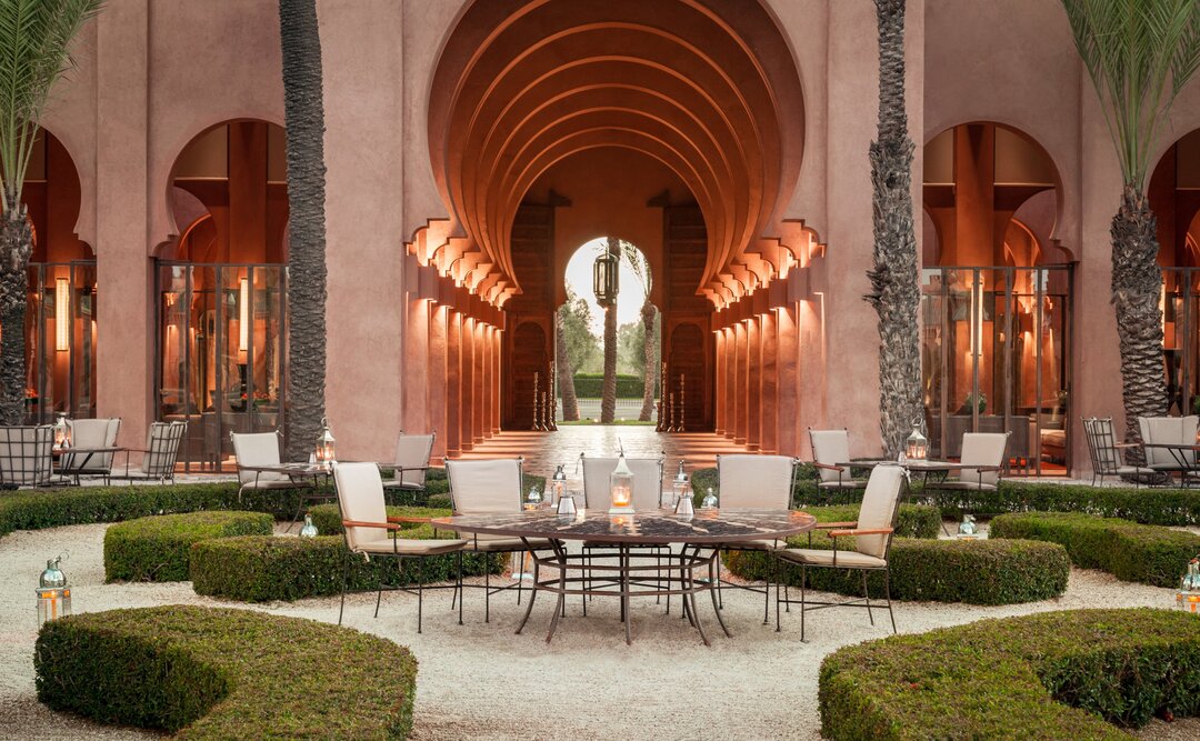 A private garden lobby
