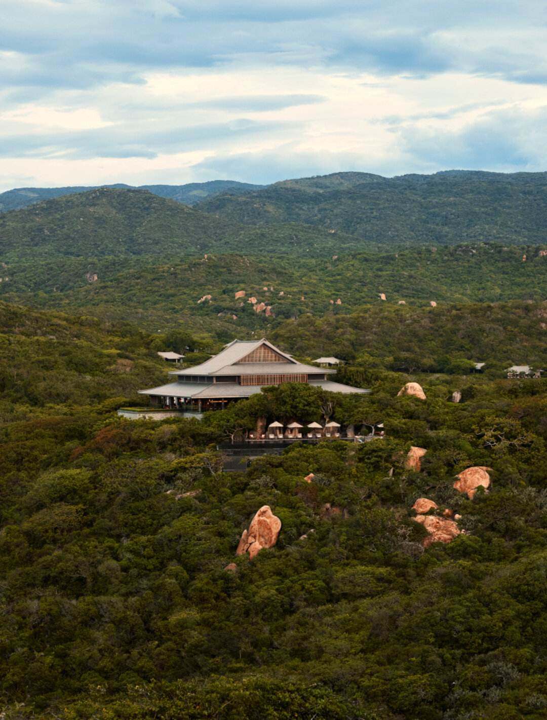 A private clifftop pavilion