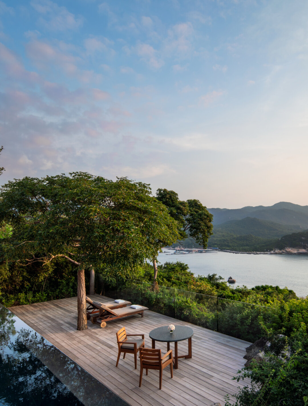 A private ocean-view pavilion