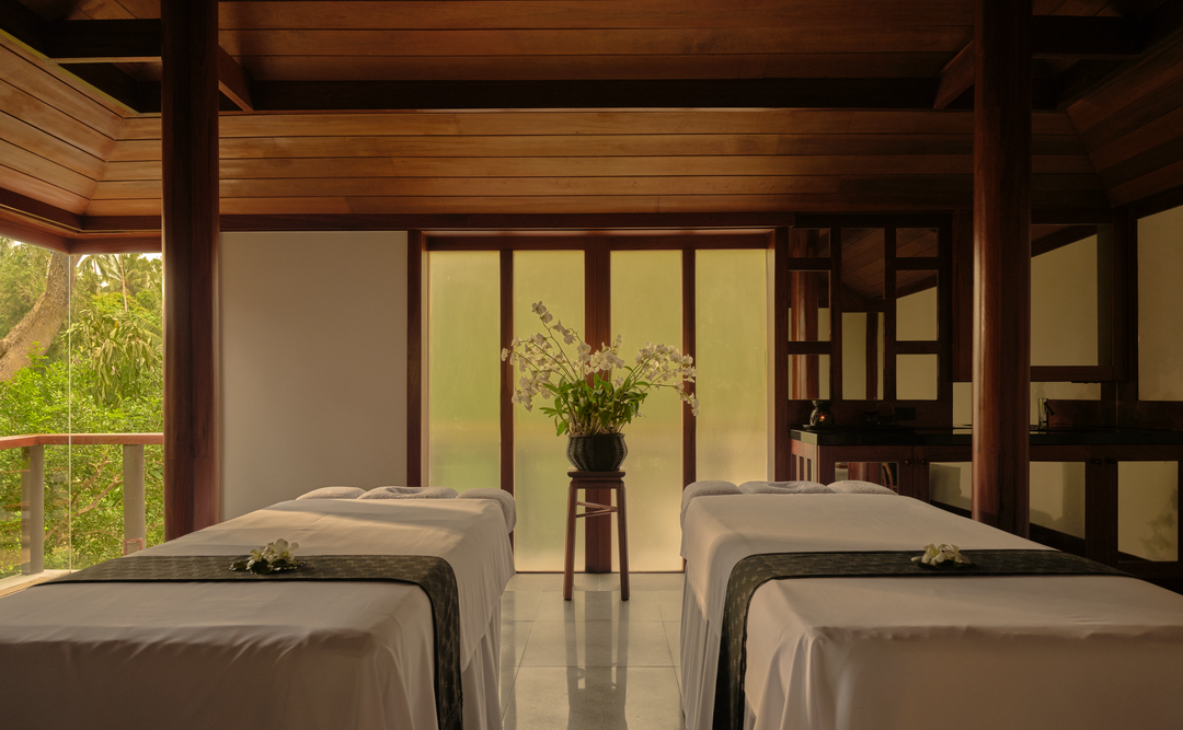 A private spa treatment room