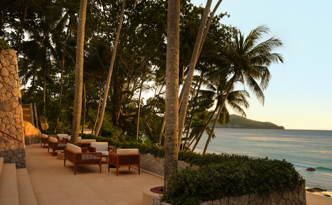A private sunset dining terrace