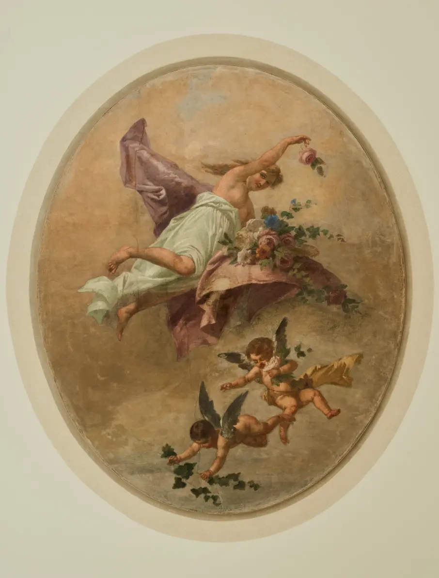 An 18th-century fresco painting